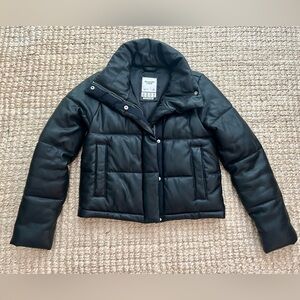 Abercrombie & Fitch Black Mini Puffer Jacket